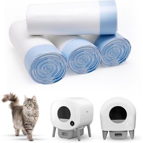 120 Count 26" x 11.8" Cat Litter Box Liners for Fsitego and Fumoi Self Cleaning Litter Box, Extra Thick Heavy Duty Cat Litter Bags Replacement, 3-4 Gallons of Capacity in Kuwait