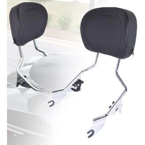مسند سيسي بار قابل للانفصال عن مساعد الركاب المتوافق مع هارلي تورنج ، Fit for Road Glide Glide Road King Electra Glide CVO Ultra Ultra Limited 2009-2024 مع مقطع مزلاج (أسود) in Kuwait