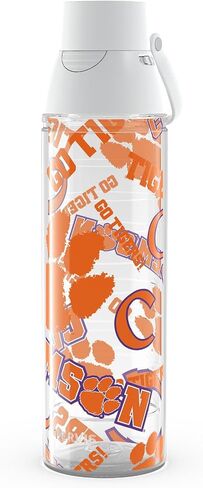 Tervis Venture Lite Clemson Tigers - All Over Made in USA Double Walled Insulated Tumbler Travel Cup Keeps Drinks Cold & Hot, 24oz Water Bottle, Classic in Saudi Arabia