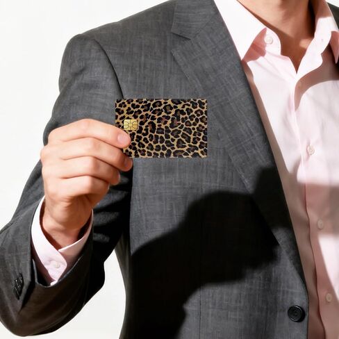 Credit Card Skin Stickers 4Pcs Leopard Print Debit Card Skin Stickers Removable Waterproof PVC Decal Cover Set for Transportation Key Debit Bus Cards Pink Grey Black Cheetah ID Cover for Women in Saudi Arabia
