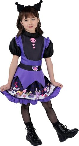 Hello Kitty و Friends Kuromi فستان Halloween الرسمي للشباب - فستان مطبوع بجودة عالية مع عقال in Saudi Arabia
