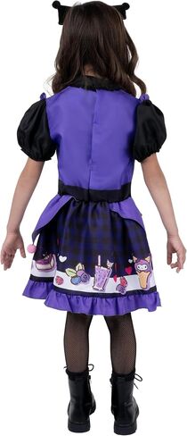 Hello Kitty و Friends Kuromi فستان Halloween الرسمي للشباب - فستان مطبوع بجودة عالية مع عقال in Saudi Arabia