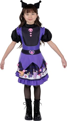 Hello Kitty و Friends Kuromi فستان Halloween الرسمي للشباب - فستان مطبوع بجودة عالية مع عقال in Saudi Arabia