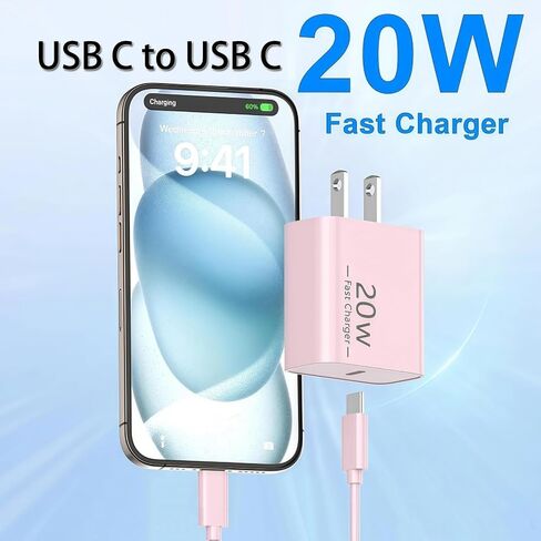 Motorola Phone Charger Android Phone Fast Charger Type C to Type C Charging Cable Cord 6.6ft for Motorola Edge 50 Ultra 60 40 30/Moto G Power 2025 Charger G86 G85 G75 G100 G96/Razr 2025 60 50 40 Ultra in Kuwait