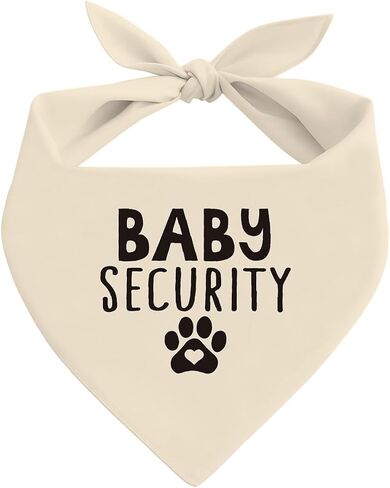 Baby Security Dog Bandana ، White Pet Dog Dicf Associory ، إعلان الحمل الكشف عن الطفل ، وشاح Triangle Dogs ، حيوانات أليفة للكلاب الصغيرة المتوسطة in Kuwait