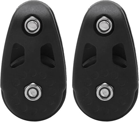 Qiilu Kayak Slide Rail Anchor Trolley Kit Heavy Duty Nylon Marine Pulley Block Sheave for Ship Yacht Canoe in Saudi Arabia