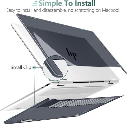حالة واضحة بلورية لـ HP Envy X360 16 بوصة 2-in-1 الكمبيوتر المحمول 2024 ، قذيفة صلبة خفيفة الوزن مع حماية مقاومة للخدش ، والقواطع الدقيقة ، والتركيب السهل ، وليس تركيب أي HP آخر in Kuwait