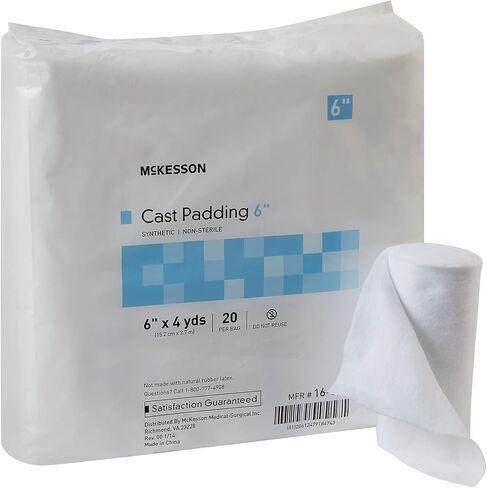 McKesson Cast Padding, Non-Sterile, Polyester, 4 in x 4 yds, 20 Count, 1 Pack in Saudi Arabia