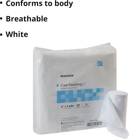 McKesson Cast Padding, Non-Sterile, Polyester, 4 in x 4 yds, 20 Count, 1 Pack in Saudi Arabia