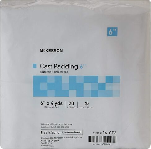 McKesson Cast Padding, Non-Sterile, Polyester, 4 in x 4 yds, 20 Count, 1 Pack in Saudi Arabia