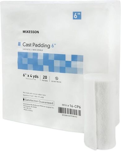 McKesson Cast Padding, Non-Sterile, Polyester, 4 in x 4 yds, 20 Count, 1 Pack in Saudi Arabia