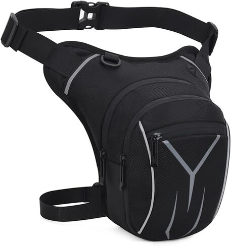 حقيبة ساق قطرة متعددة الاستخدامات للرجال والنساء - حقيبة الفخذ التكتيكية الصلبة المقاومة للماء مع الأشرطة القابلة للتعديل للأنشطة في الهواء الطلق والسفر والرياضة in Kuwait