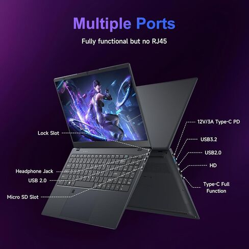 15.6 "FHD Business Captop ، 12GB RAM 512GB SSD ، N95 Processor ، Windows 11 Pro مع Office 2024 ، أمان بصمات الأصابع ، عمر البطارية الطويل ، الأسود in Saudi Arabia