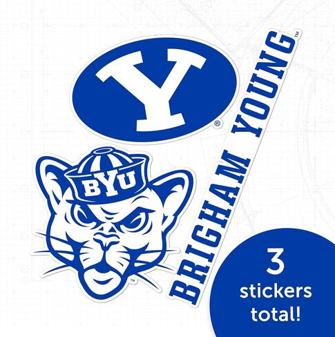 Desert Cactus BYU Brigham Young University Sticker Cougars Cougs Vinyl Decals Laptop Water Bottle Car Scrapbook T5 (Type 5-1) in Saudi Arabia