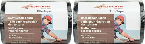 Saint-Gobain FibaTape ADFORS Roof Repair Fabric - 6 inches x 25 feet - Black in Saudi Arabia