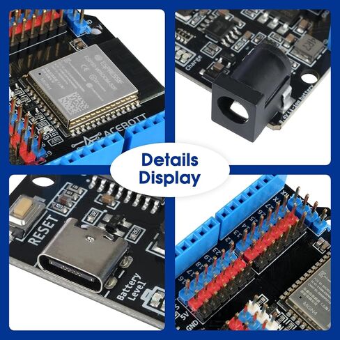Leonardo R3 Board Atmega32u4 for Arduino, Leonardo Microcontroller Development Board with Type-C USB Cable, DIY Starter Kit, Input Voltage 7-12V, 16MHZ, 20 Digital 1/0 pins Support PWM, SRAM 2.5KB in Kuwait