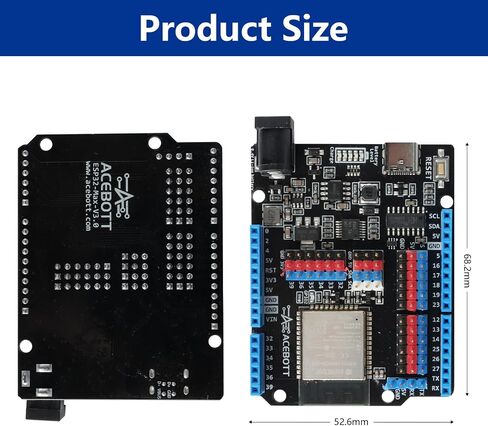Leonardo R3 Board Atmega32u4 for Arduino, Leonardo Microcontroller Development Board with Type-C USB Cable, DIY Starter Kit, Input Voltage 7-12V, 16MHZ, 20 Digital 1/0 pins Support PWM, SRAM 2.5KB in Kuwait
