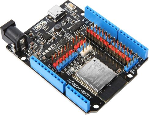 Leonardo R3 Board Atmega32u4 for Arduino, Leonardo Microcontroller Development Board with Type-C USB Cable, DIY Starter Kit, Input Voltage 7-12V, 16MHZ, 20 Digital 1/0 pins Support PWM, SRAM 2.5KB in Kuwait