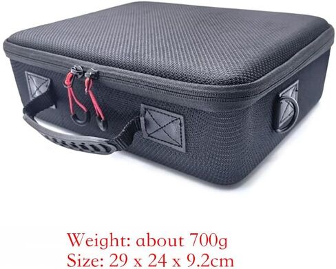 حقيبة تخزين محمولة الكل في واحد متوافقة مع GPD Pocket 4 Eva Hard Shell Case Storage Host Keyboard Stand Mouse Charger Grip Base (أسود) in Saudi Arabia