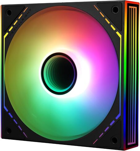Thermalright TL-M12RW CPU Fan 120mm Case Cooler Fan ARGB, 4pin PWM Connector Silent Computer Fan with S-FDB Bearing,Desktop Cooling Fan has Side ARGB Mirror Light Effect, Inverted Fan(TL-M12RW) in Saudi Arabia