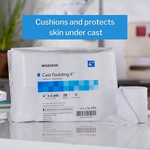 McKesson Cast Padding, Non-Sterile, Polyester, 6 in x 4 yds, 20 Count, 4 Packs, 80 Total in Saudi Arabia