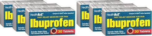 HealthA2Z® Ibuprofen 200mg | 500 تهم | تخفيف الألم | آلام الجسم | صداع | التهاب المفاصل | تشنجات | آلام الظهر | مخفض الحمى ... (500 عدد) in Saudi Arabia