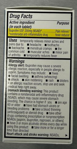 HealthA2Z® Ibuprofen 200mg | 500 تهم | تخفيف الألم | آلام الجسم | صداع | التهاب المفاصل | تشنجات | آلام الظهر | مخفض الحمى ... (500 عدد) in Saudi Arabia