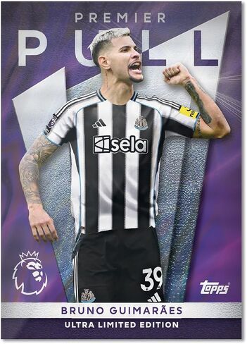 Topps Premier League 2026 - الإصدار الأول - Mega Tin (Globallers). تحتوي على 40 بطاقة بالإضافة إلى 3 بطاقات Globallers LE. in Saudi Arabia