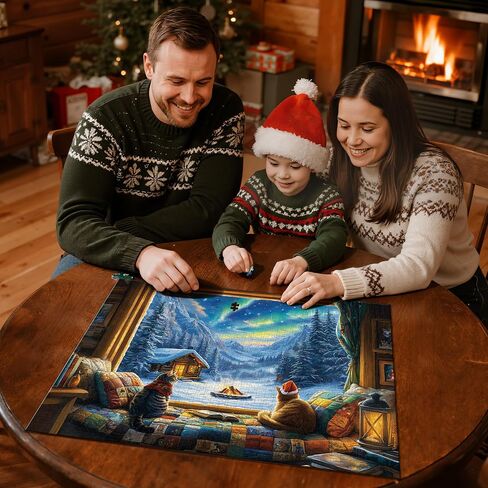 Puzzles for Adults 1000 Pieces, Fall Puzzle Forest Mushroom Jigsaw Puzzle, Stone House Puzzles 1000 Pieces, Creative Games and Gifts Thanksgiving Puzzle for Adults (27.5"x19.6"), 1:1 Poster in Saudi Arabia