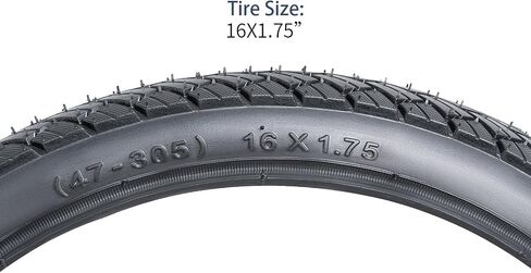 YUNSCM 2-PCS 16" Bike Tires 16x1.75 47-305 Compatible with Stroller/Kid Bike Tires 16 x 1.75 Bicycle Tires (Y-1473) in Saudi Arabia