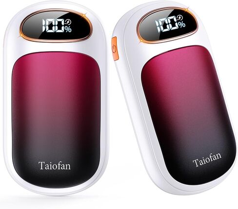 Hand Warmers Rechargeable,Hand Warmers 2 Pack-Electric Hand Warmer with LED Display,4 Levels Heat,Portable Reusable Pocket Heater for Raynauds,Hunting,Camping,Golf in Saudi Arabia