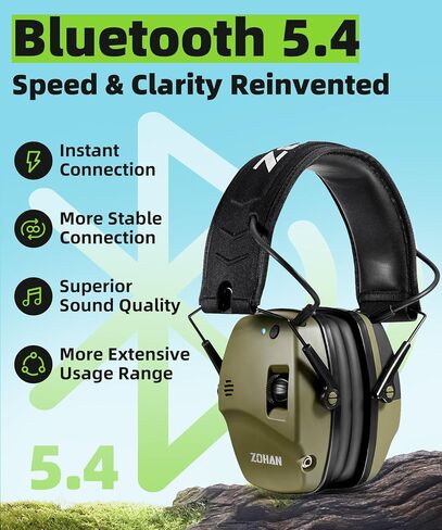 ZOHAN EM028 Passive Shooting Ear Protection Earmuff, Hearing Protection High Noise Reduction SNR 35dB for Gun Range, Hunting, Construction in Saudi Arabia