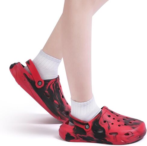 Kids Boys Girls Classic Camo Beach Clogs | Lightweight Water Sandals - Quick-Dry Non-Slip Light and Durable （Little Kid/Big Kid） in Saudi Arabia
