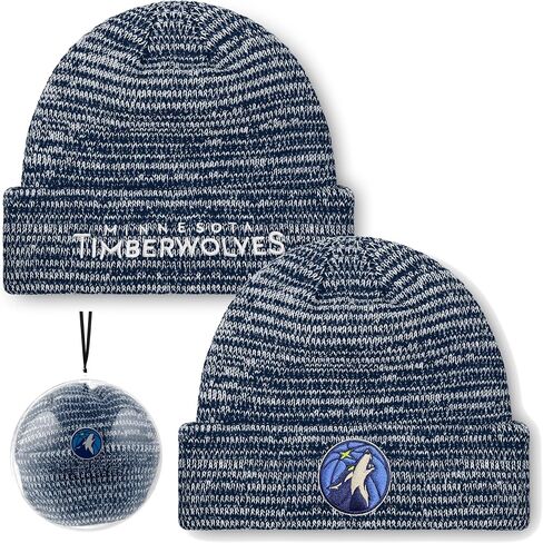 FOCO NBA Adult Official Marled Cold Weather Cuffed Knit Beanie in Clear Holiday Ball Ornament in Saudi Arabia