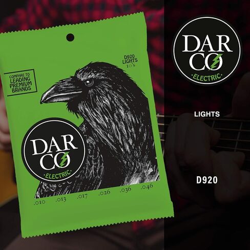 Darco® Electric Guitar Strings – Nickel, Light Gauge | Durable, High-Performance Strings at an Affordable Price | Bright Tone with Smooth Feel in Saudi Arabia