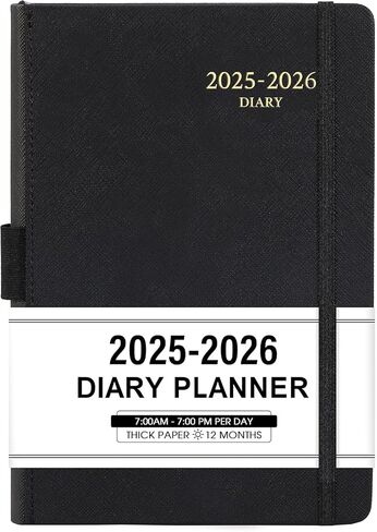 2026 كتاب المواعيد ومخططه - يناير 2026 - ديسمبر 2026 ، مخطط كل ساعة يوميًا 2026 ، 5.75 "× 8.25" ، فاصل زمني 60 دقيقة ، غطاء جلدي ناعم فو ، ورق مميز مع حامل القلم ، الجيب الداخلي - الذهب الوردي in Kuwait