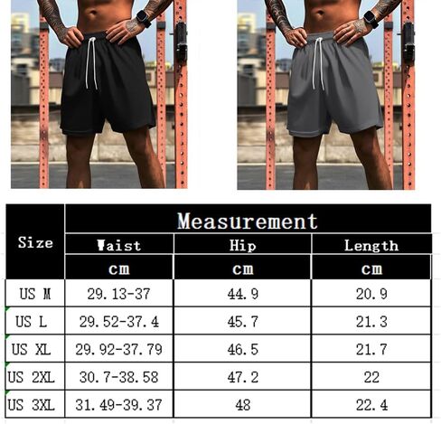 Mens Casual Workout Shorts Waist Drawstring Gym Running Quick Dry Tennis Basketball Shorts for Men in Saudi Arabia