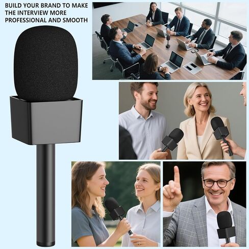مقبض الميكروفون لـ DJI/DJI Mini ، حامل الميكروفون لـ Rode Wireless Go/Hollyland Lark/Lavalier MIC ، حامل MIC Magnetic Universal ، حامل ميكروفون مع 3 مرشحات البوب للتسرب ، مقابلة ، بودكاست ، تقارير in Kuwait