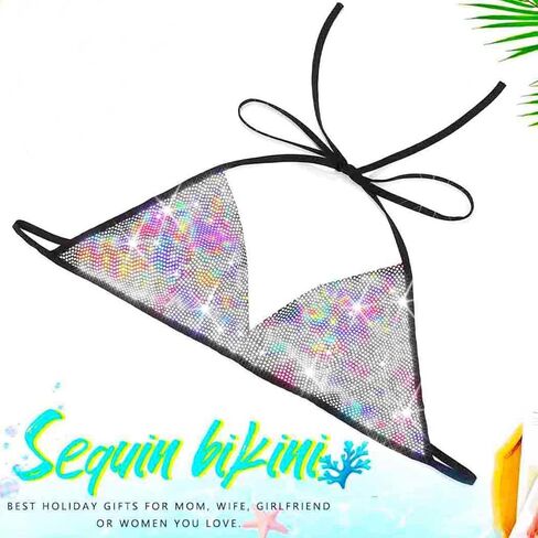 Zoestar Sequin Bra Rave Top للنساء in Kuwait