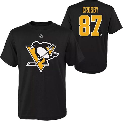 Outerstuff Sidney Crosby Pittsburgh Penguins #87 مقاس الشباب اسم اللاعب ورقمه تي شيرت in Saudi Arabia