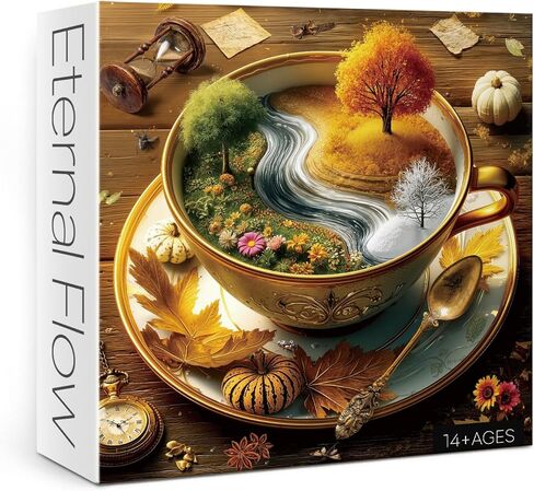 Autumn Puzzle 1000 Pieces Fall Kettle Landscape Puzzles for Adults 1000 Pieces Nature, Beautiful Autumn Scenic Art Jigsaw Puzzles, Pretty Plant Forest Aesthetic Puzzle in Saudi Arabia