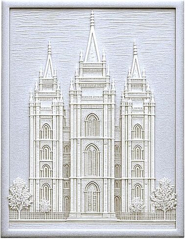 مخصص LDS Temple Night Light - هدية المورمون المخصصة مع نص أو صور - يوتا معبد LED Themake (صغير ، لايتون) in Saudi Arabia