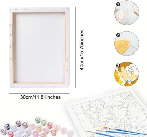 طلاء Western By Numbers للبالغين - DIY رعاة البقر ركوب الخيل على الطلاء البراري على قماش 16 × 20 بوصة ، مجموعة الطلاء الأكريليك ، مناسبة للمبتدئين ، الفن الريفي للزينة المنزلية أو الهدايا in Kuwait