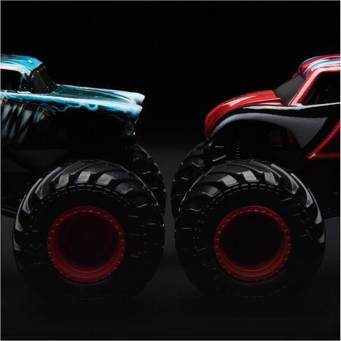 Monster Jam Smash & Bash 2-Pack Monster Trucks ، Megalodon & El Toro Loco ، 1:64 Die Cast Truck Railable Truck ، Kids Toys for Boy and Girls Age 3 and Up in Kuwait