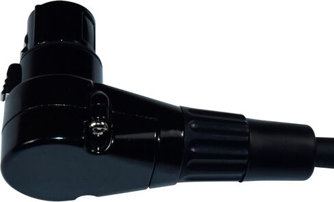HQRP 2-Pack XLR to XLR Cable 3 Feet, 3-Pin XLR Male Straight to 3-Pin XLR Female Right Angle Cord for Speaker, PA System, PVC Jacket, Mic Cord, XLR Speaker Cable, XLR Microphone Cable, 3 Ft, Black in Saudi Arabia