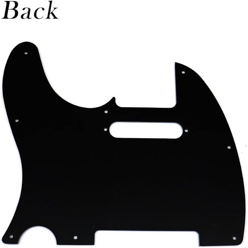 3 Ply Tele Pickguard 8 Hole tele Style Guitar Pick Guard with Pickup Mounting Screw Holes for USA/Mexican Fender Modern Style Standard Tele Telecaster Parts (Black) in Saudi Arabia