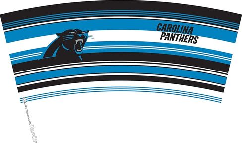 Tervis Traveler NFL Carolina Panthers - Hype Stripes Triple Insulated Tumbler Travel Cup Keeps Drinks Cold & Hot, 20oz, Stainless Steel in Kuwait