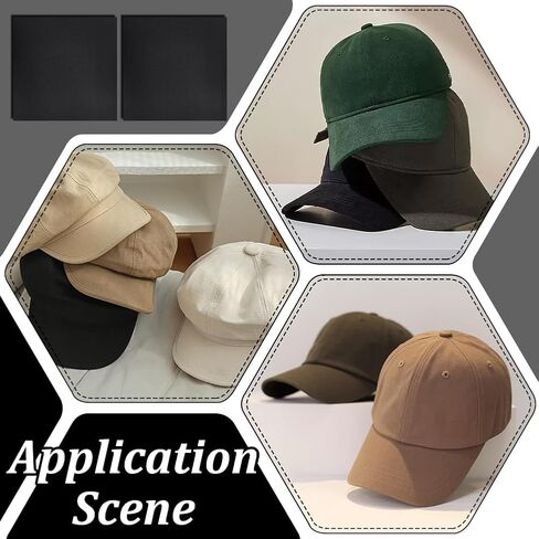BENECREAT 6Pcs 11.8x11.8inch Plastic Brim Insert, Square Baseball Cap Visor Insert for DIY Repair Custom Brims, Craft Sewing in Saudi Arabia