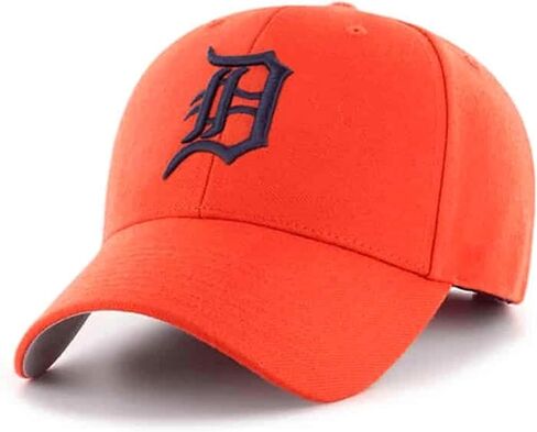 Officially Licensed Detroit Baseball Orange MVP Hat Classic Primary Team Logo Adjustable Embroidered Structured Navy Blue Sports Cap in Saudi Arabia