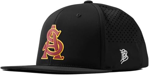 فواتير ذات علامة تجارية مرخصة رسميًا x Arizona State Sun Devils Flat Performance Collection ASU البيسبول المارون والذهبي PVC in Kuwait